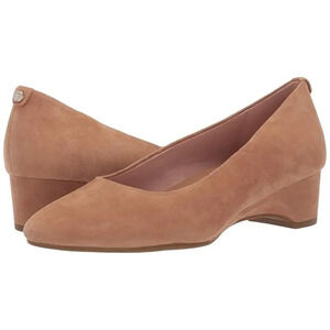 Taryn Rose Beige Babs Leather Pull-On Pump Heels Size 11B